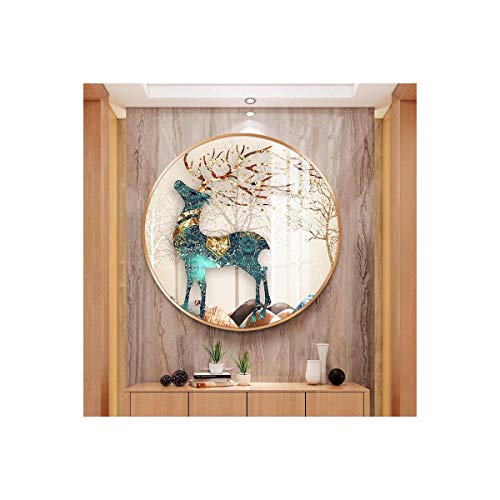 5D Diamond Painting, Full Diamond Deer Crystal Hand-Made tiling Round 7070cm Cross Stitch