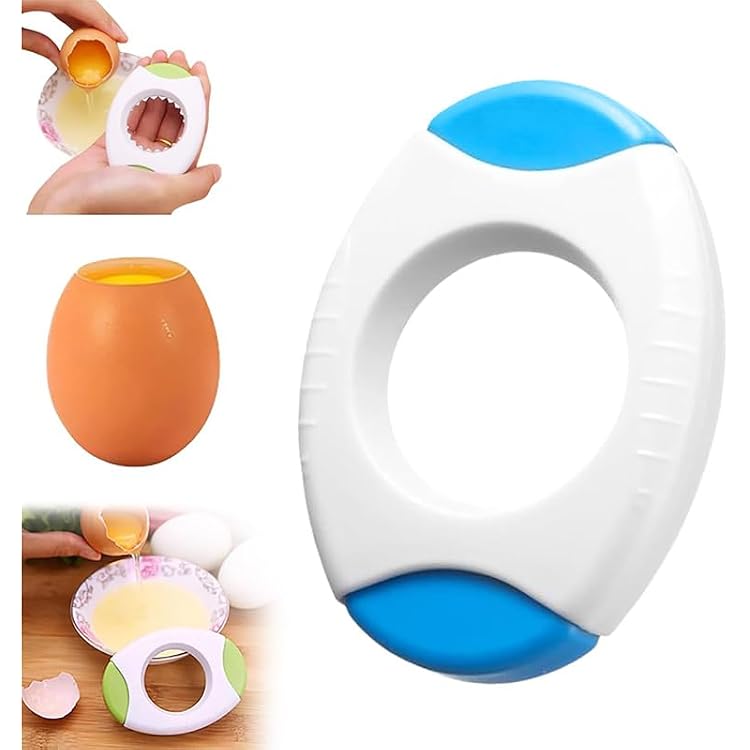Efficiencty Egg Shell Opener, 2025 Upgraded for Hard Boiled Eggs, Egg Peeler, Quickly Cutting off The Tops of Cooked Eggs Opener Kitchen Tools Blue