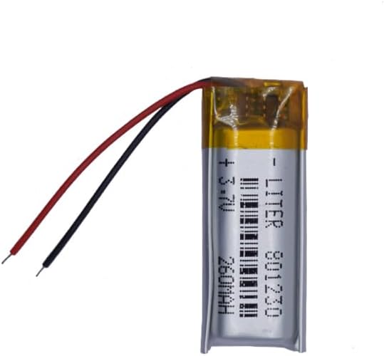 Liter energy battery 3.7V Lipo Battery 260mAh Rechargeable Lithium ion Polymer Battery 801230 with Two Lines
