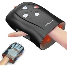 Snailax Hand Massager with Heat and Compression, Vibration, Cordless Hand Massager for Arthristis, Carpal Tunnel, Gifts for Women, Men, Mom(Black)