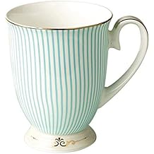 Euro Style Art Bone China Ceramic Tea Coffee Cup for Breakfast Home Kitchen