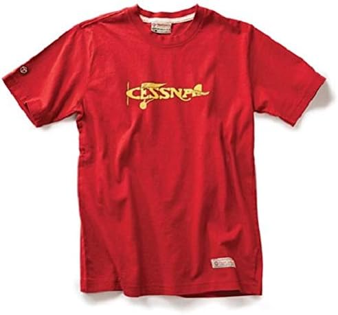 Red Canoe Cessna Plane T-Shirt X-Large Red