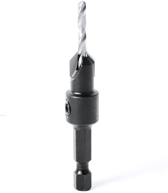 Timberline 608-116 Carbide Tipped Countersink 1/8 D x 1/4 Quick Release Hex SHK for Wood Screw #10