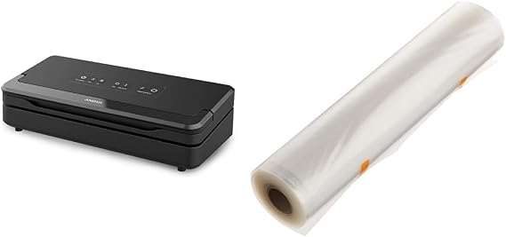 Anova Culinary Precision Vacuum Sealer Pro (black) and Vacuum Sealer Bag Rolls (Clear)