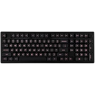 EPOMAKER Galaxy100 QMKVIA Wireless Gaming Keyboard, Aluminum Shell, BT2.4GhzUSB-C, Pre-Lubed Hot-Swappable Linear Switches, NKRO, RGB Backlit Black, Marble White Switch