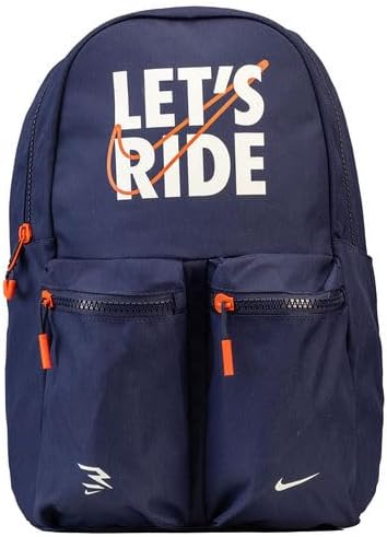Nike 3 Brand Veriage Day Backpack - Let's Ride - Navy - One Size (16.5L)