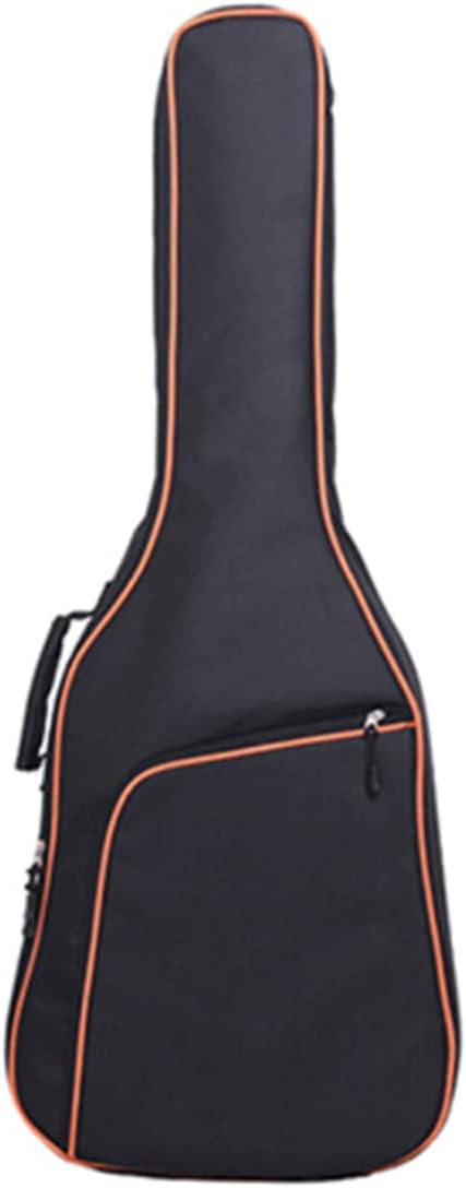 38/39 Inch Guitar Gig Bag Case Waterproof Dual Adjustable Shoulder Strap Padded Acoustic Guitar Gig Bag Guitar Carrying Case Backpack (Orange)