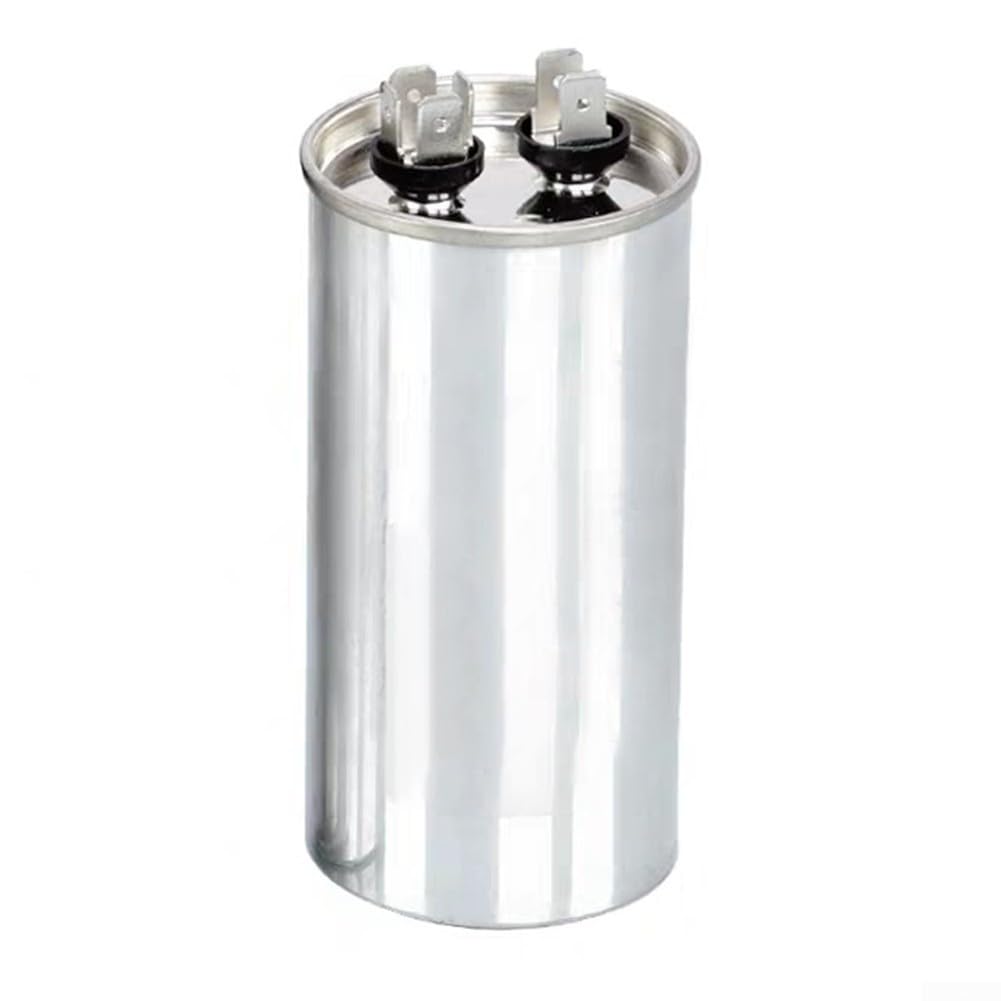 CBB65 Dual Run Capacitor 40+5uF 440V AC Motor Start Unit for HVAC Refrigeration, Wide Temp -40 to 85C, Compact Metal Case, Silver(100UF)