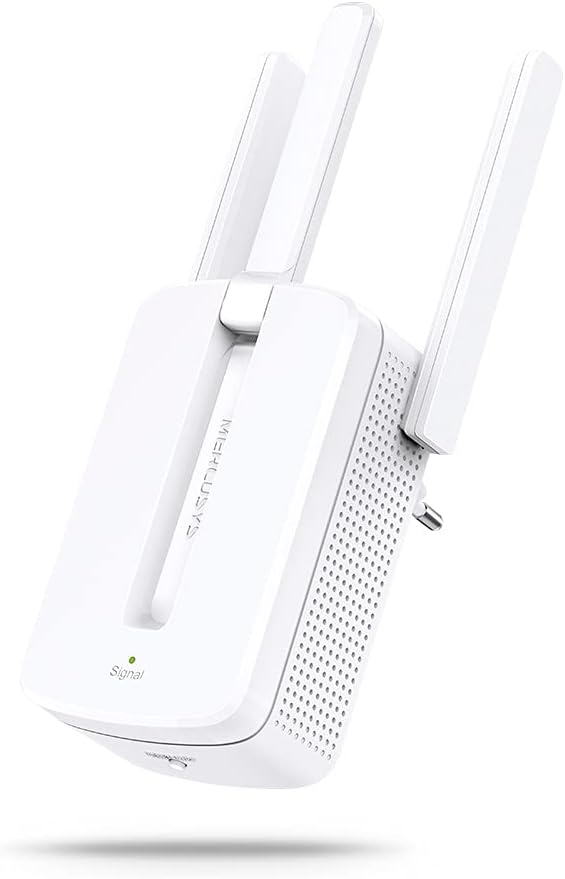 Mercusys MW300RE, N300 Mbps, 3 Harici Anten, Tek Tuşla Kolay Kurulum, Mobil Uygulama Desteği, Dual-Band Wi-Fi 4 Menzil Genişletici