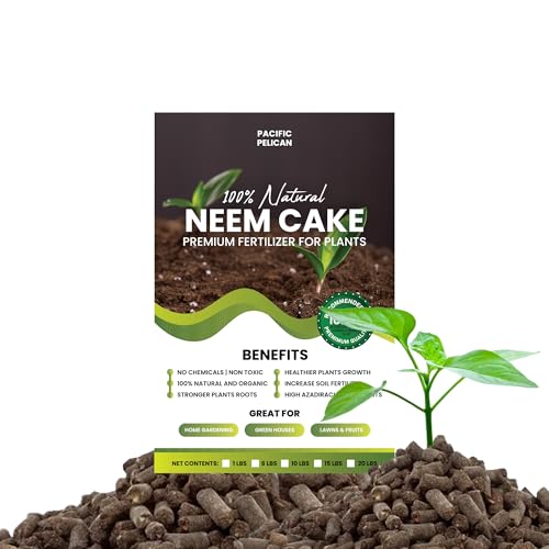 Neem Cake - 2lb Natural Fertilizer for Gardening and Soil Amendment