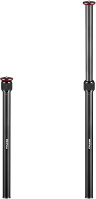MINIFOCUS Tripod Extension, 2 Section Center Columns, 23.4 Alloy Aluminum Tripod Extender Tube Telescopic Stick RodPole with 14 38 Screw, Compatible with TripodsGimbalCamera, Max Load 33lb