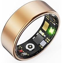 Smart Rings for Men Women Fitness Ring Heart Rate Monitor Sleep Tracker Blood Pressure Ring Health Pedometer Calories Step Counter Waterproof Fitness Tracker for iOS Android Phones