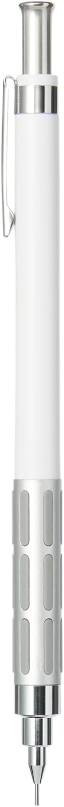 MUJI NBD52A3A Lightweight Low Center of Gravity Mechanical Pencil, White, 0.5mm