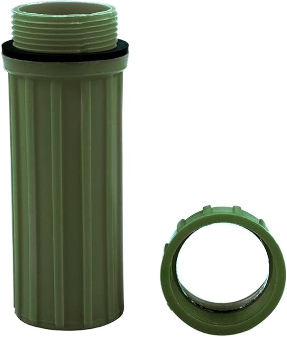 SE 3-IN-1 Green Waterproof Match Storage Box with Signaling Mirror and Firestarter Flint - CCH6-1GN