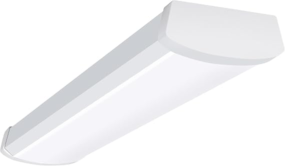 Metalux 2 ft. Integrated LED Wraparound Ceiling Light 2100 Lumens Dimmable 3CCT Selectable 3000K/3500K/4000K White Surface Mount Lighting Fixture 2NW20C3R