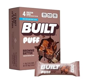 Built Bars Brownie Batter Puff 4 Ct