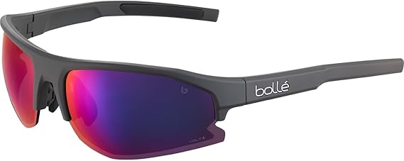 bolle BS003004 Bolt 2.0 Sunglasses, Titanium Matte - Volt+ Ultraviolet Cat 4, Large