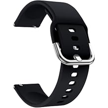 Kyver Silicone 20mm Cord, Compatible Models - Compatible with Galaxy Watch 6/5/4/ Active 2 (44mm), Compatible with 20mm Watches