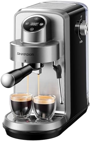 SHARDOR 20 Bar Espresso Machine with Coffee Grinder