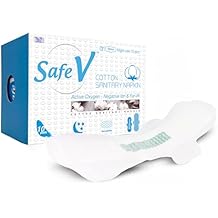 Sanitary Napkins for Women, 10 pcs (350mm) - Night Use Ultra Thin Feminine Pads with Wings for Extra Heavy Flow - Breathable, Chlorine-Free, Hypoallergenic Pads with Leak-Proof Protection