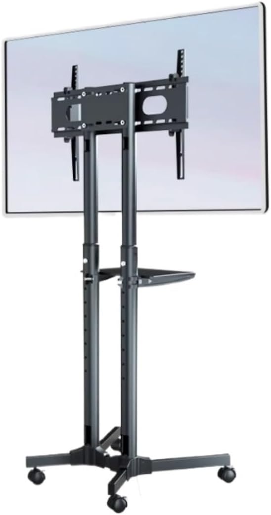 TV Mount Mobile TV Stand For 32-70 Inch LCD Flat Screens TVs, Rolling Floor Cart With Shelf, Height Adjustable With Wheels Home Theater