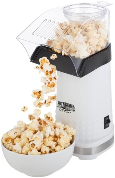 Great Northern Popcorn Hot Air Popper Popcorn Maker, White