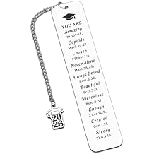 2026 Graduation Bookmark Gifts for Her Him, College High School Master Degree Phd Graduation Gift, Class of 2026 Gifts, Nursing Graduations Gift for Women, Bulk Christian Bible Verse Bookmarks