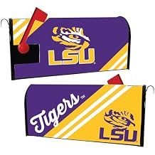 LSU Tigers Magnetic Mailbox Cover - Officially Licensed Collegiate Product (Standard)