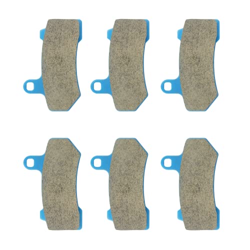 Ceramic Brake Pads Front Rear for Harley Electra Glide FLHTCU Ultra Classic 08-13, for Road King FLHR Spoke Wheel 08-16, for Road King FLHRC Classic 08-20 Replacement Disc Brake Pads