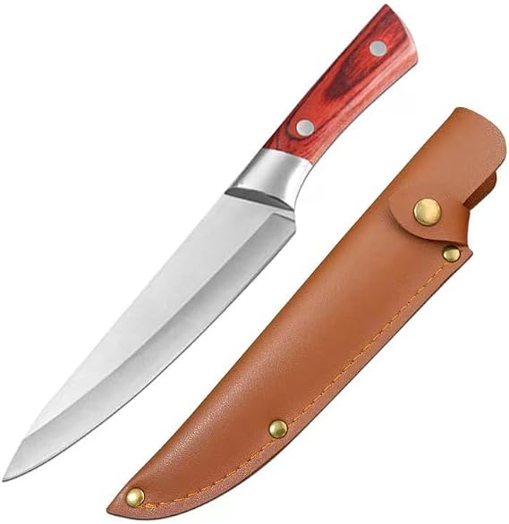 Santoku Knife, All Purpose Knife, Cookware, Lightweight, Sharp, Cuts, Rustproof, Corrosion Resistant, Ultra High Hardness, Stylish, Elegant, Kitchen Utensils, Damascus Knife, Bone Skin, Multi-purpose