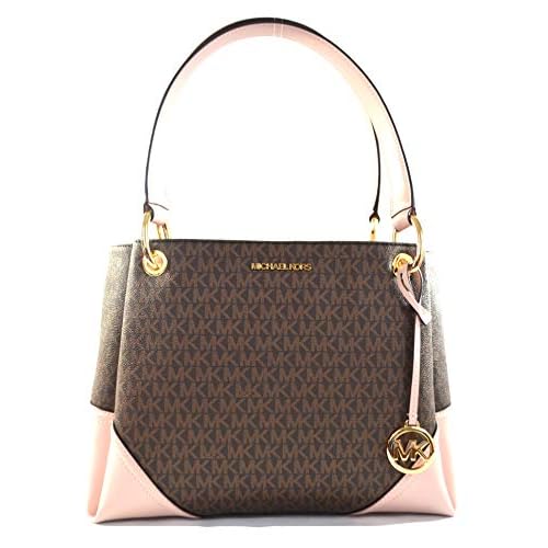 Michael Kors Womens Nicole Large Shoulder Bag Tote Purse Handbag Blossom