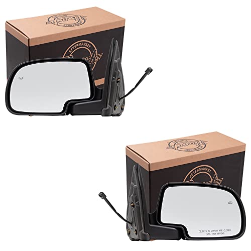 Power Mirror for 2000-2006 Tahoe Puddle Lamp Heated Manual Fold for 2000-2006 Suburban 1500 for 2002-2006 Escalade for 2003-2006 Escalade ESV 15179836 Set GM1320249