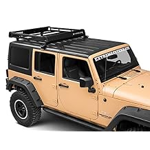 Barricade Removable Hard Top Roof Basket Secure Extra Cargo Fits Jeep Wrangler JK 2007-2018
