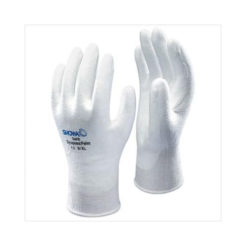 SHOWA 540 Palm Fit Cut Resistant 540 White HPPE Polyurethane Palm Coated Gloves, Small