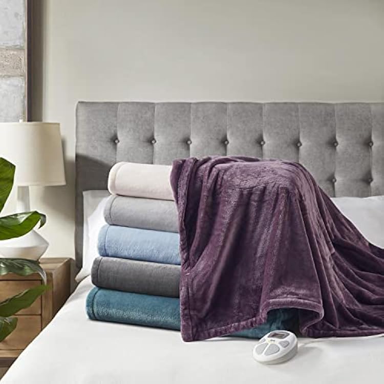 Serta Polyester and Cotton Microlight Heated Blanket ST54-0088