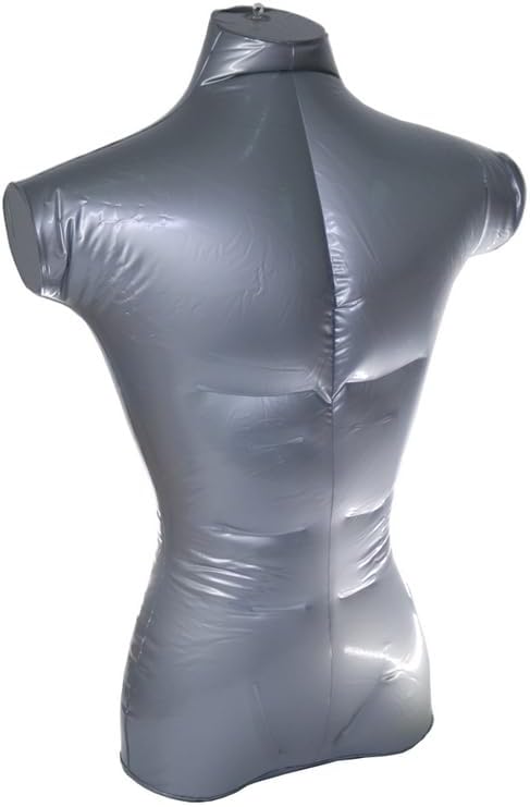 PVC Plastic Male Upper Half Body Without Arm Top Shirt Display Inflatable Mannequin Men Dummy Torso Model