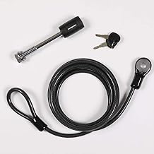 Swagman 64031 Locking Hitch Pin & Security Cable Anti-Wobble Locking System 1-1/4 Hitch Bike Racks
