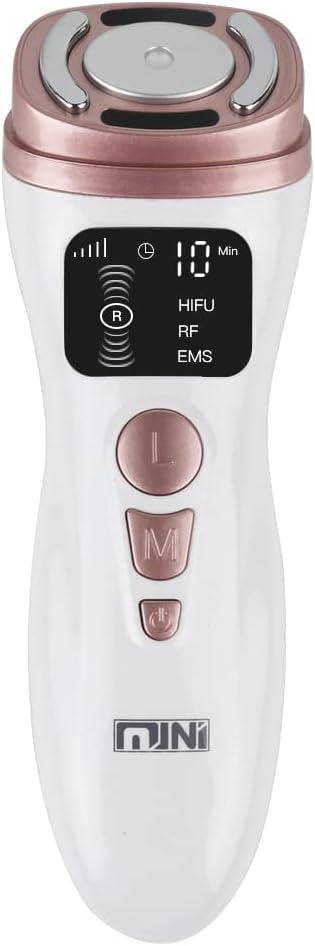 Hifu Machine for Face Portable Antiaging Mini Hifu Face Device Heated Up Pro 3 in 1 With HIFU RF EMS Facial Machine Women Neck Chin Eyes
