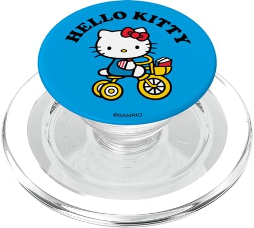 Hello Kitty Classic Bike Blue PopSockets MagSafe PopGrip for iPhone