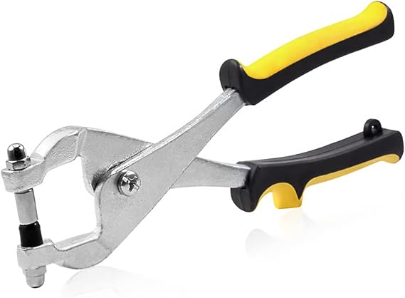 SPEEDWOX Ceiling Grid Punch Pliers 10 Inches Grid Hole Punch | Multipurpose Puncher Pliers for Rivets & Metal Sheet, Hole Punching, For HVAC Ceiling Grid Work