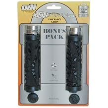 Odi MTB Lock-On Yeti Hardcore Grips Bonus Pack with Plugs, 130mm, Black