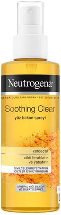 neutrogena soothing clear tonic facial care tonic spray (125 ml)