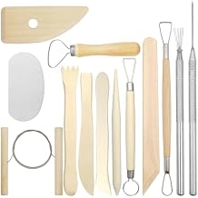 13 Pcs Wooden Clay Tools, Sculpting Tools, Clay Sculpting Tools, Ceramic Tools, Clay Modeling Kit Ceramics Trimming Tools Dotting Tool Molding Clay Accessories Miniature Clay Cutters for Beginner