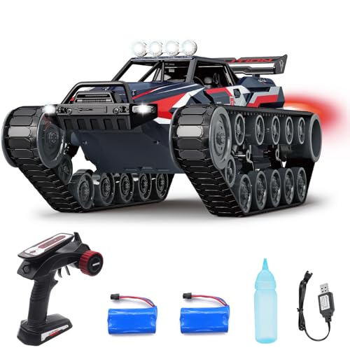 Fistone 112 Scale 4WD Remote Control Military Crawler Tank - 2.4GHz RC Off-Road Vehicle for Kids & Adults | Drift Tank RC Car