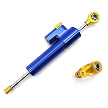 Motorcycle Accessories Damper Stabilizer Damper Steering shockproof For bajaj pulsar 200ns 200 NS/200 RS/200 AS All years(Gold blue with box)