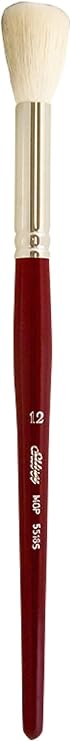 Silver Brush Limited Silver Mop White Round Oil Paintbrush, Size 12