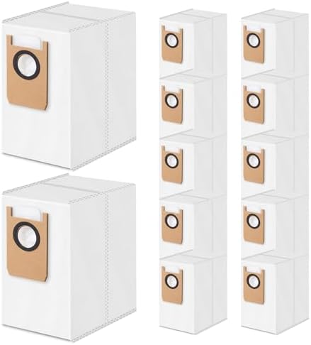 12 Pack Dust Bags Compatible with Eufy Omni S1 Pro, Omni S1 Robot Vacuum, 4-Layer Replacement Disposable Bags