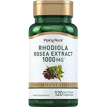 Piping Rock Rhodiola Rosea Supplement | 120 Capsules | Concentrated Herb Extract | Non-GMO, Gluten Free