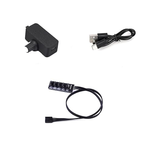 PWM Fan Speed Controller, Type-C Input, 4Pin Output, 12V 1.4A 15W