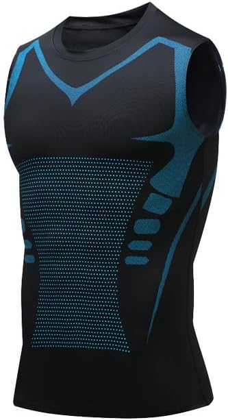 Compression Shirt for Men Slimming Body Shaper Tight Shapewear Waist Trainer Vest Workout Tank Tops